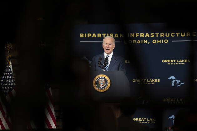 February 17, 2022, Lorain, Ohio, USA: President JOE BIDEN Delivered ...