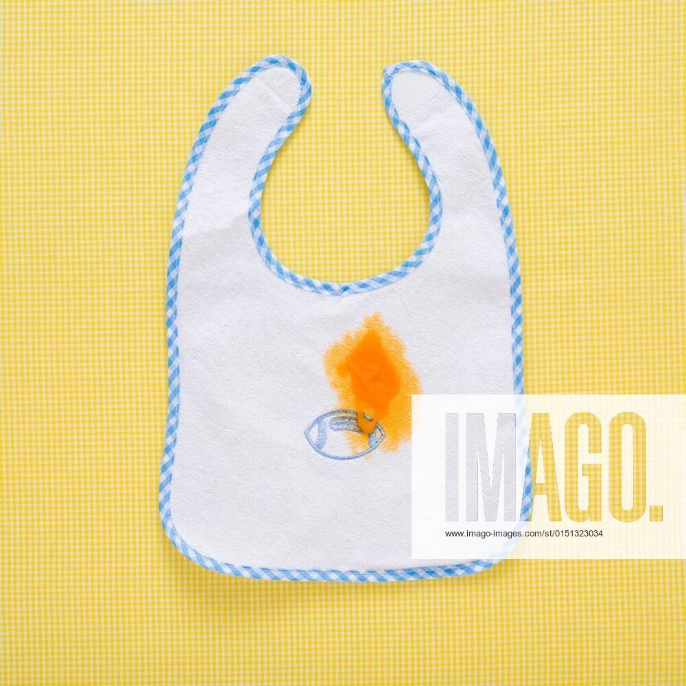 Babys bib with stain xRubberBallx xMikexKempx Model Released
