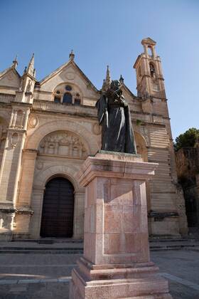 Statue of Pedro Espinosa outside the church, Antequera, Malaga