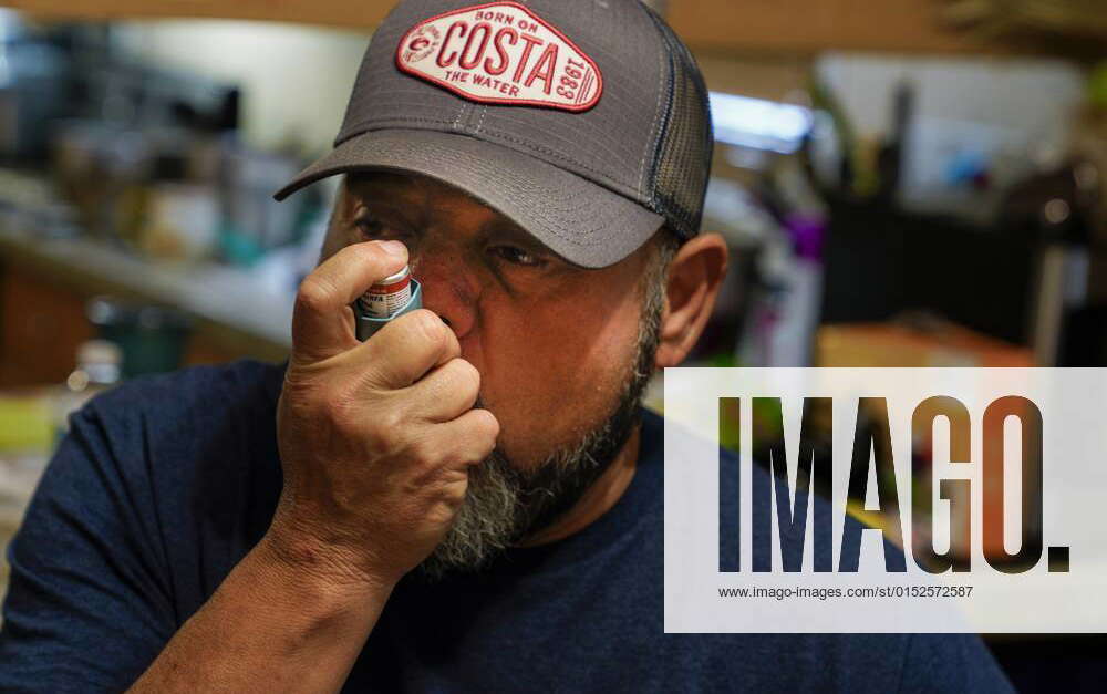 March 3, 2022, Wimauma, Florida, USA Miguel Ramos, 49, uses an