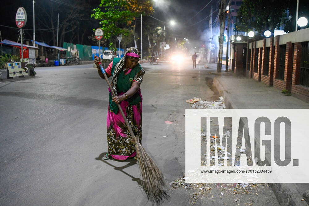 March 8, 2022, Dhaka, Bangladesh Halima, a cleaning worker of the city