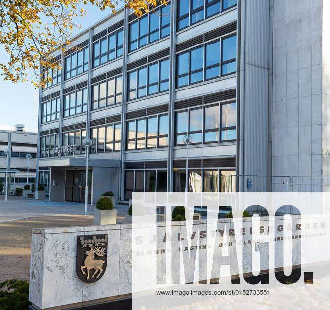 Lagtinget, the parliament of Åland at Mariehamn, Åland Islands, Finland