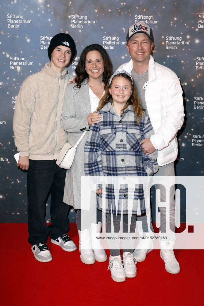 Mitch Keller with wife Alexandra and children Haley and Casey at the  premiere of the feature