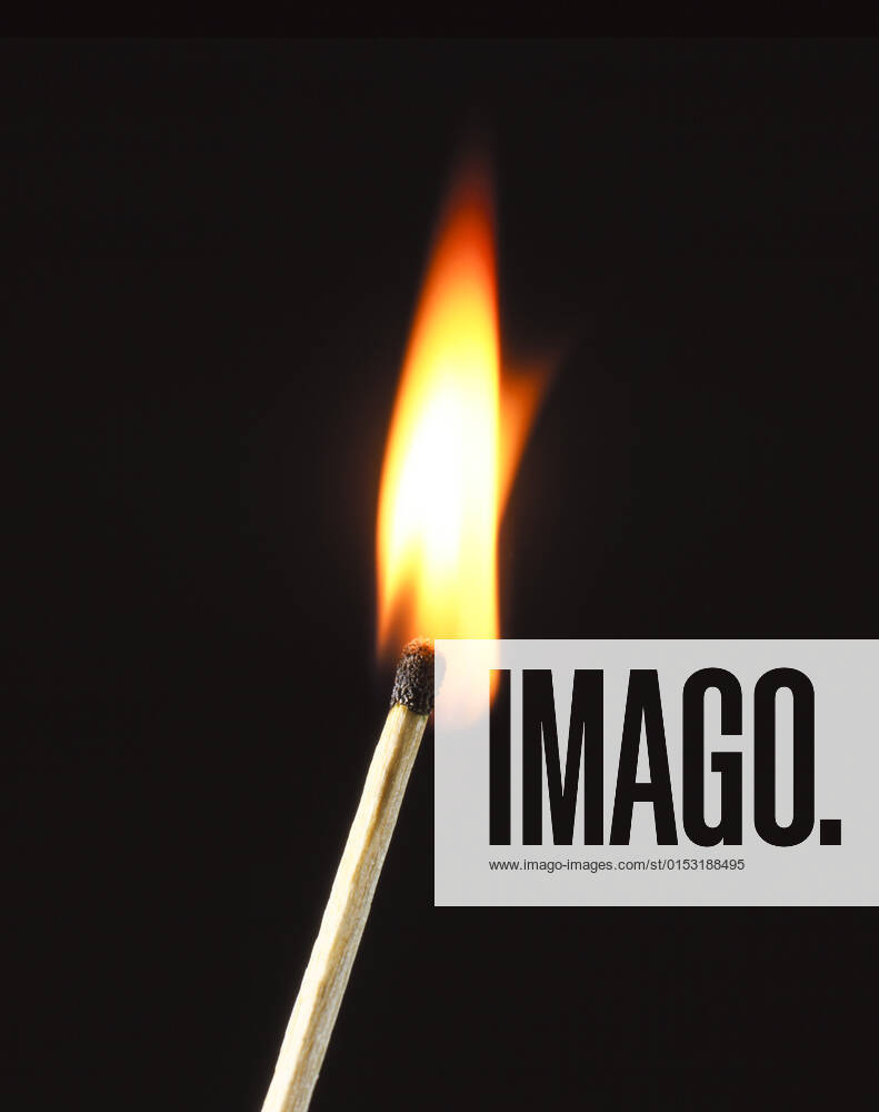 Burning match, flame, symbol photo burning