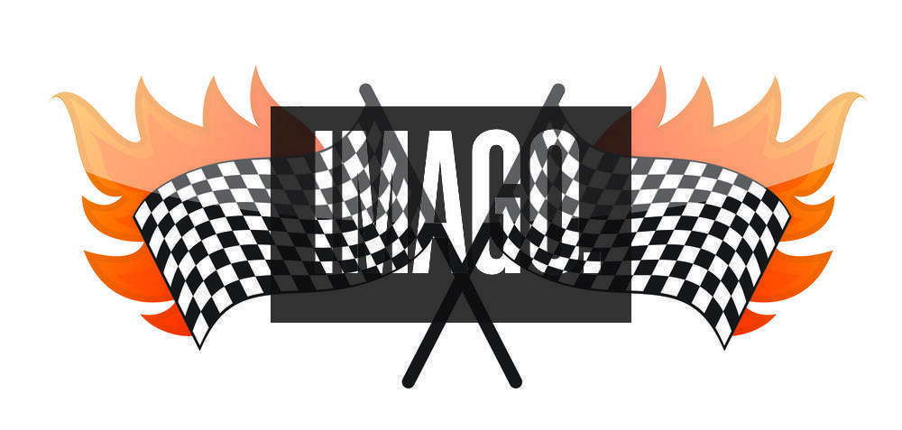 Illustration of the burning checkered racing flag, model released ...