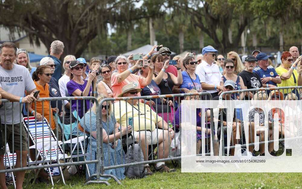 April 2 2022 Dunedin Florida USA: Crowds watch the opening ceremony