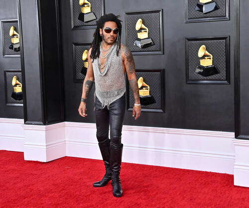 Lenny Kravitz Arrives For The 64th Annual Grammy Awards At The MGM ...