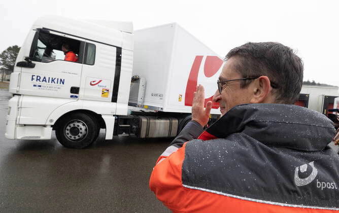 Bpost Group CEO Chief Executive Officer, Dirk Tirez pictured during the ...