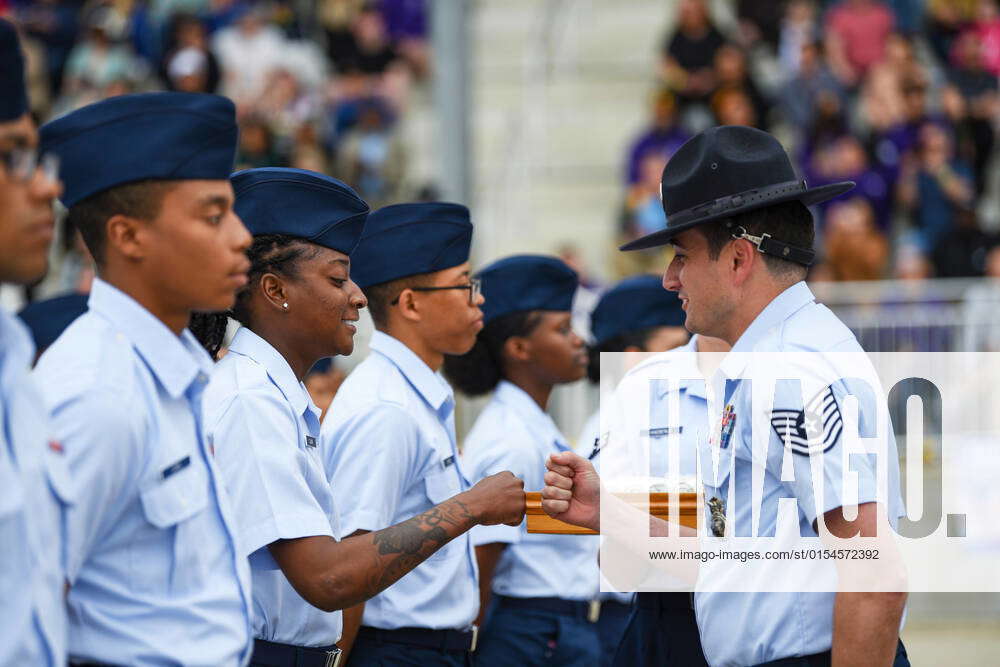 March 17, 2022 San Antonio, Texas, U.S. More than 600 Airmen and