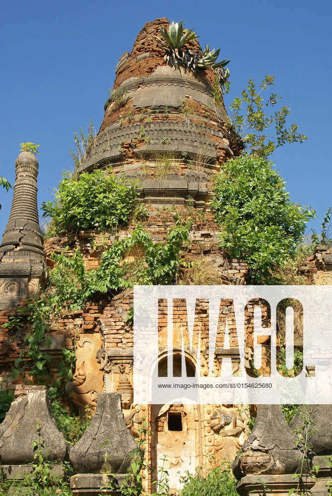 Pagoda Ruins of Indein, Inle Lake, Myanmar , 10092790, indein, myanmar ...