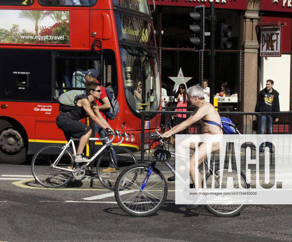 LONDON - June 11: London Naked Bike Ride In The Strand In London 11th, 2011  in London,