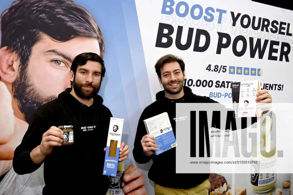 Bud Spencers grandsons Carlo Pedersoli Jr and Alessandro Pedersoli promote Bud  Power at the