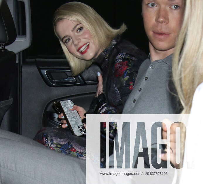 NEW YORK, NY- April 15: Lucy Boynton, Will Poulter, seen exiting NBC s