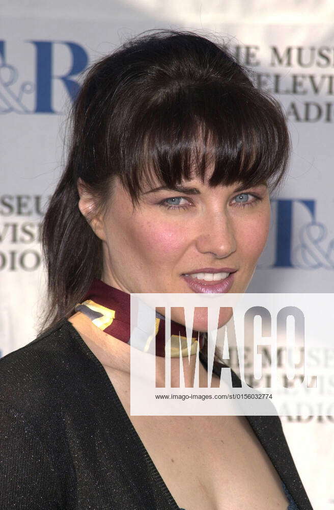 Lucy Lawless at trhe viewing party for the final episode of Xena