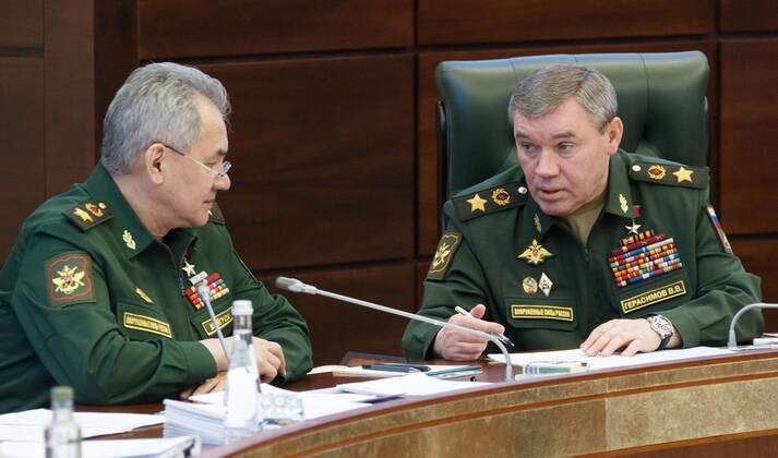 Russia Defence Ministry Board 8562281 21.11.2023 In this handout photo ...