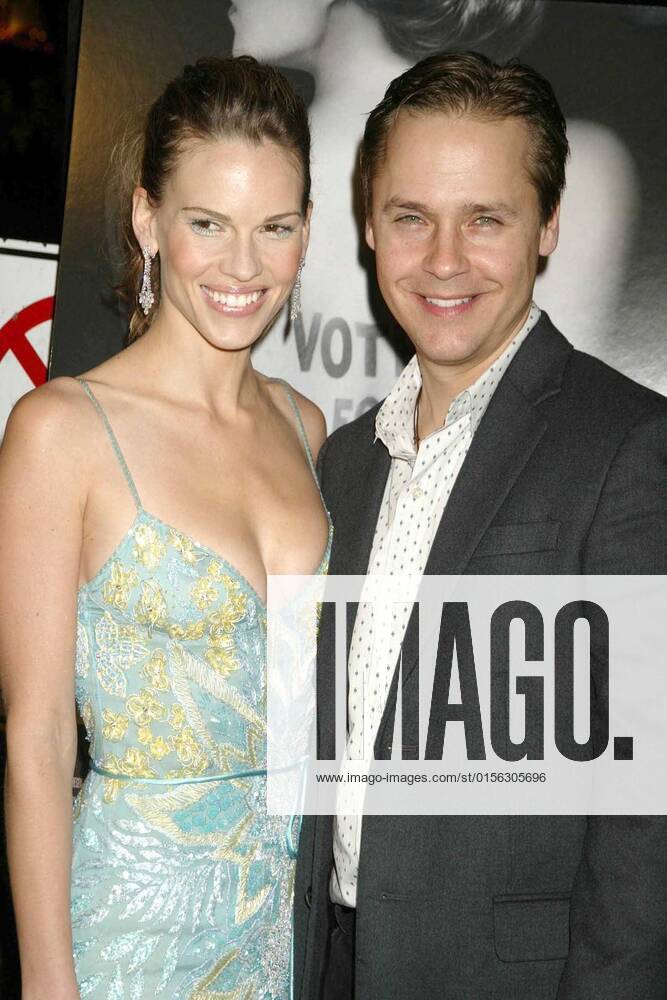 Hilary Swank and Chad Lowe at the HBO Screening of Iron Jawed Angels in the El Capitan Theatre