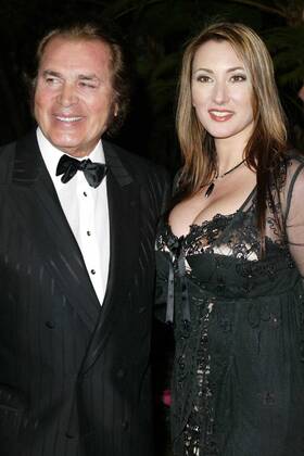 Engelbert Humperdinck and daughter at the Clive Davis Pre-Grammy Party in  the Beverly Hills Hotel