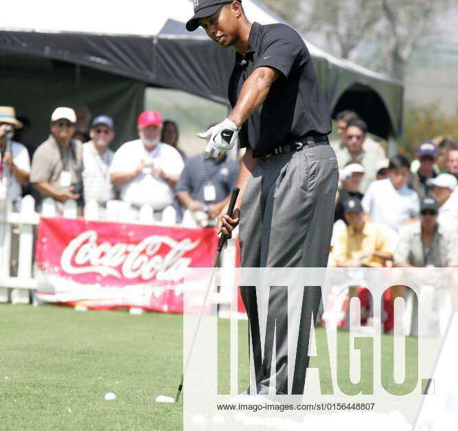 Tiger Woods at a press conference for the Tiger Woods Youth Foundation
