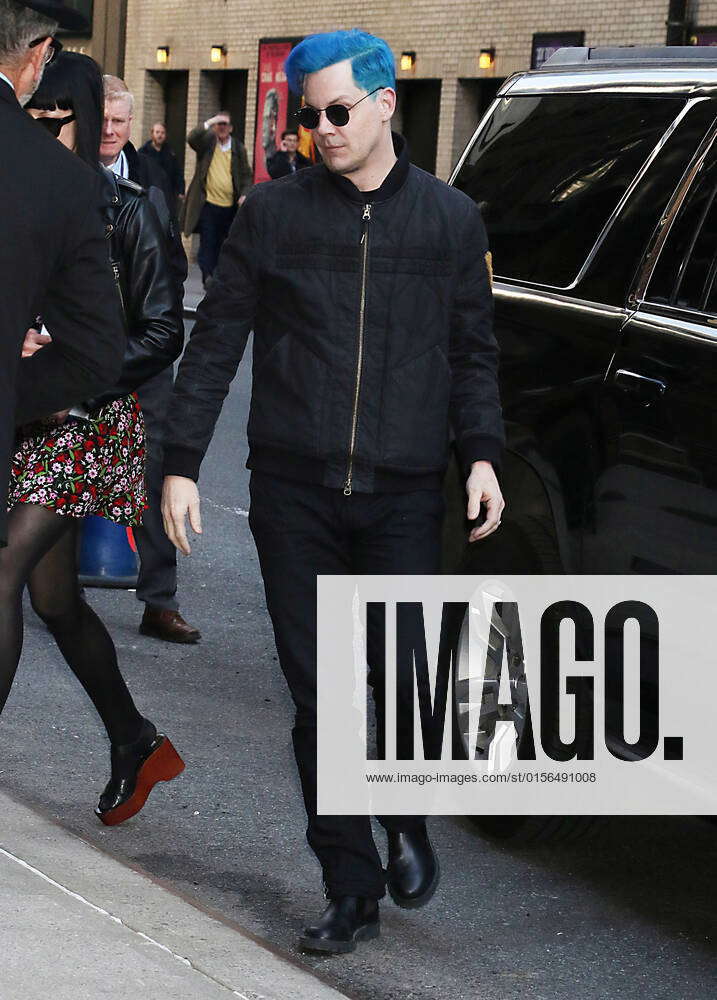 New York NY : April 20, 2022.Jack White arriving at The Late Show with