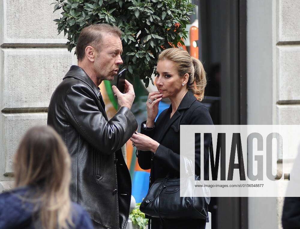 Milan Rocco Siffredi After Having Lunch With His Wife Rosa