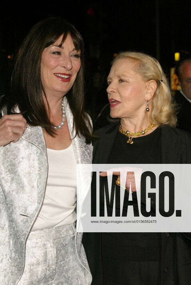 Anjelica Huston And Lauren Bacall At The 2005 Rodeo Drive Walk Of Style Awards Honoring Herb Ritts