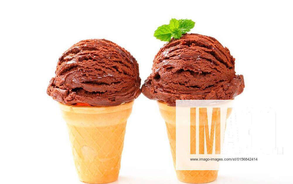 Chocolate ice cream cones studio shot xFotosearchxLBRFx xajafotox