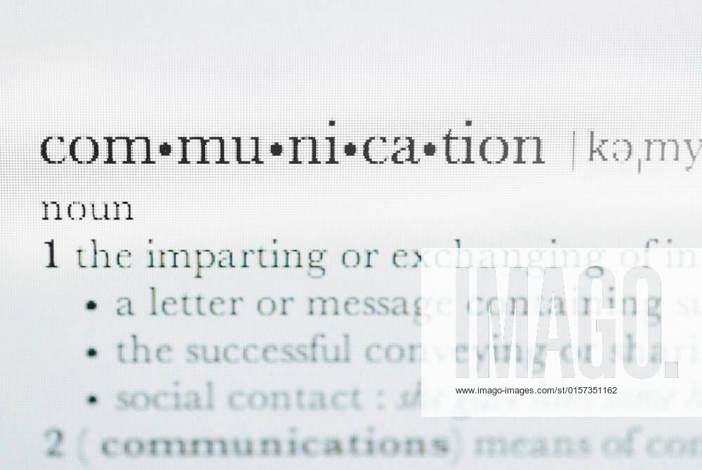 definition-of-the-word-communication-from-a-dictionary