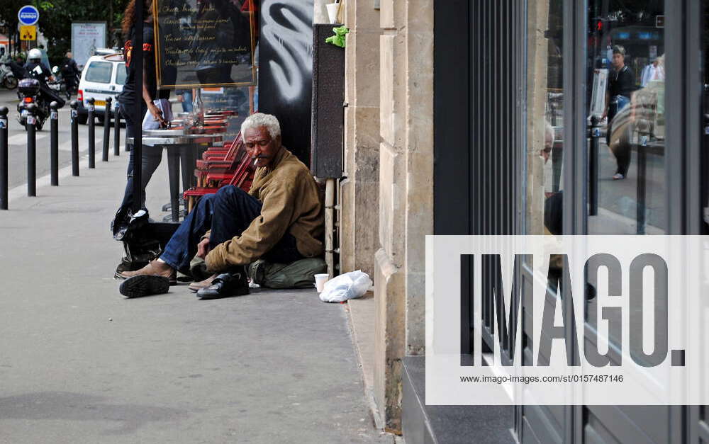 PARIS, FRANCE, June 21: Homeless man on the square Pegal, June 21, 2012 ...