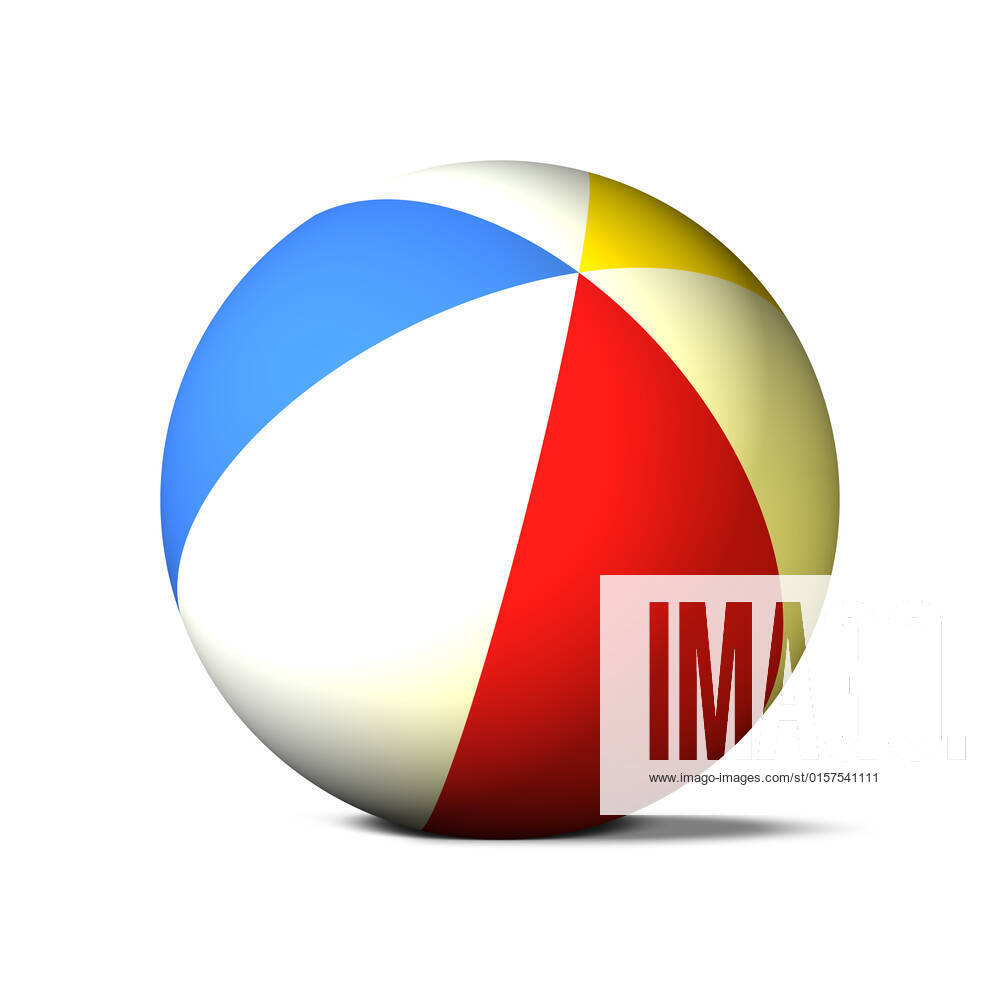 3D Beach Ball (traditional plastic ball of colored stripes) , 1799501 ...