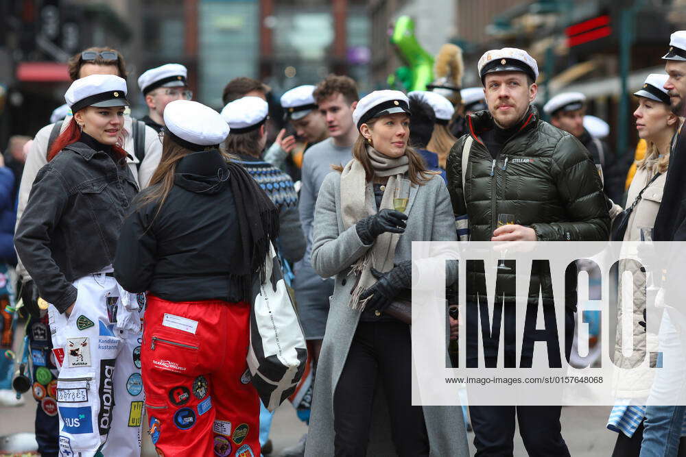 April 30, 2022, Helsinki, Finland: People seen gathering at Esplanade