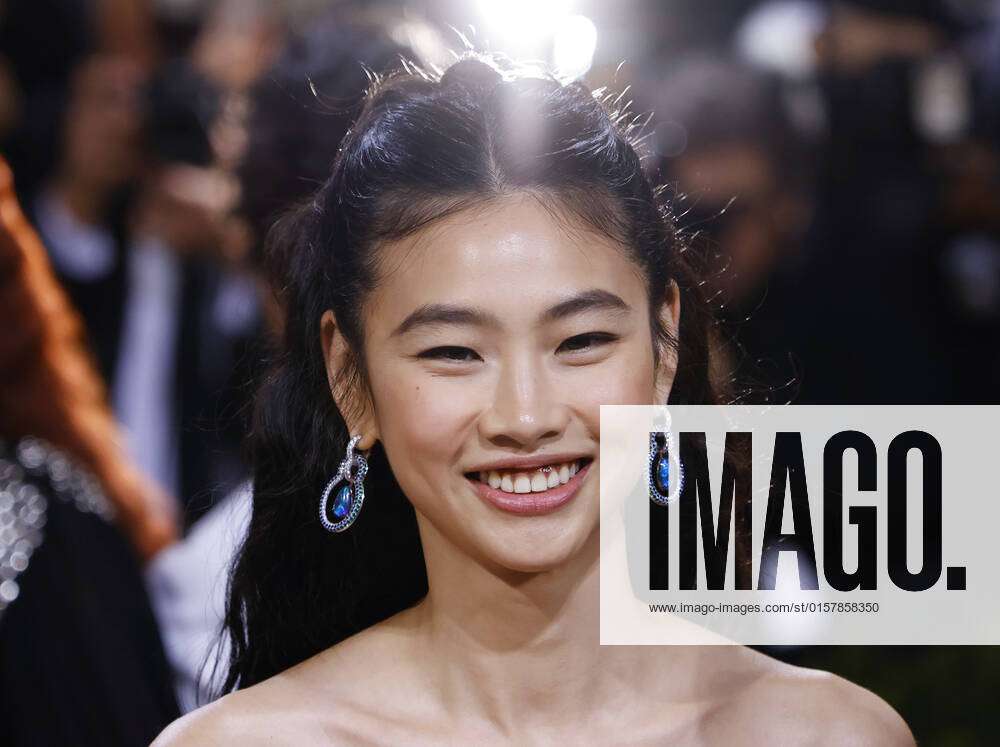 HoYeon Jung arrives on the red carpet for The Met Gala at The