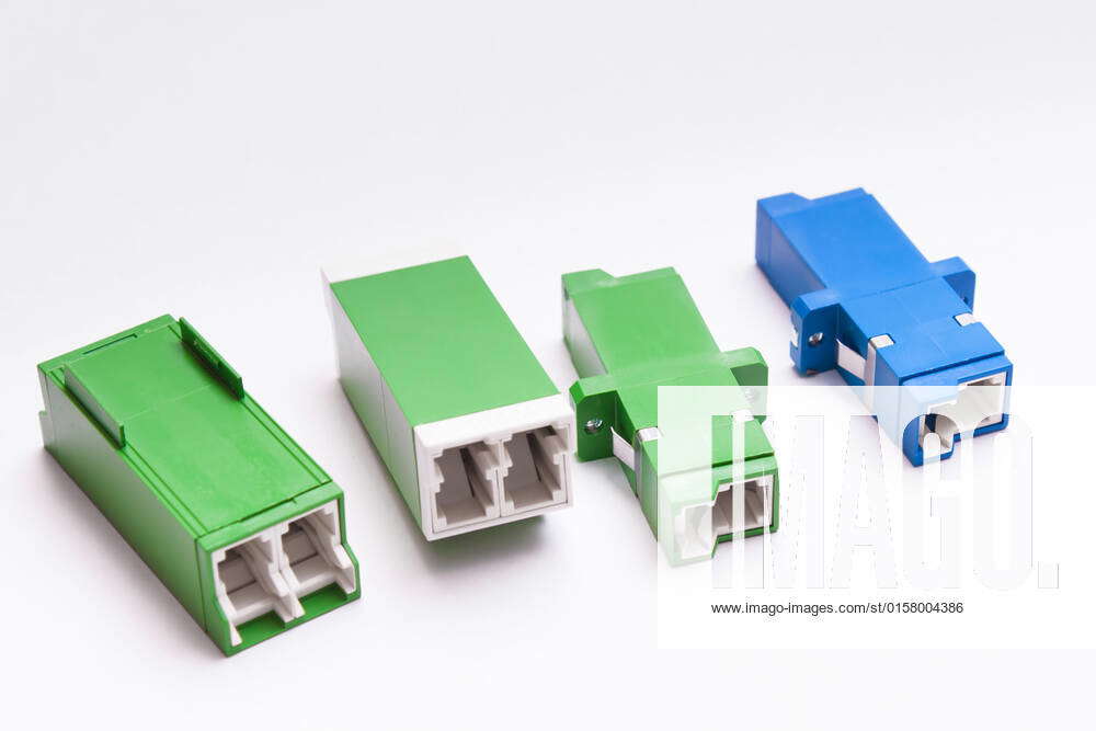 Group Of Singlemode And Multimode Fiber Optic Adapters Sc And Ls