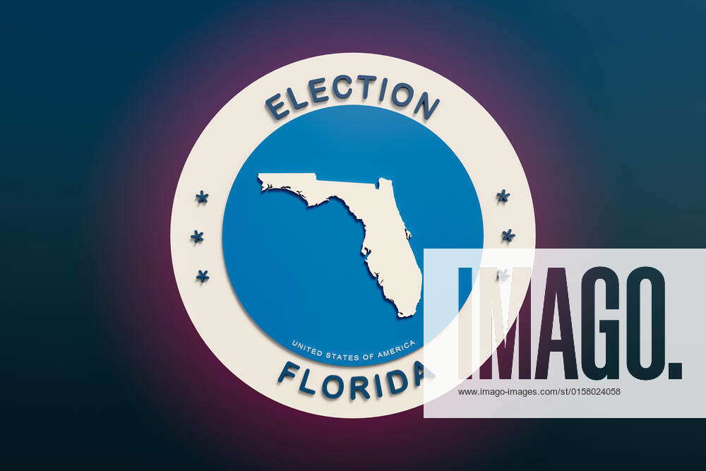 US state Florida gubernatorial election banner Election sign with a