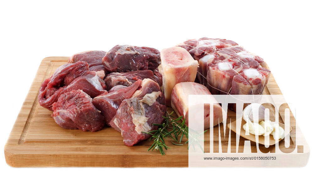 Variety of meat for cooking and potaufeu on a cooking board , 3183829