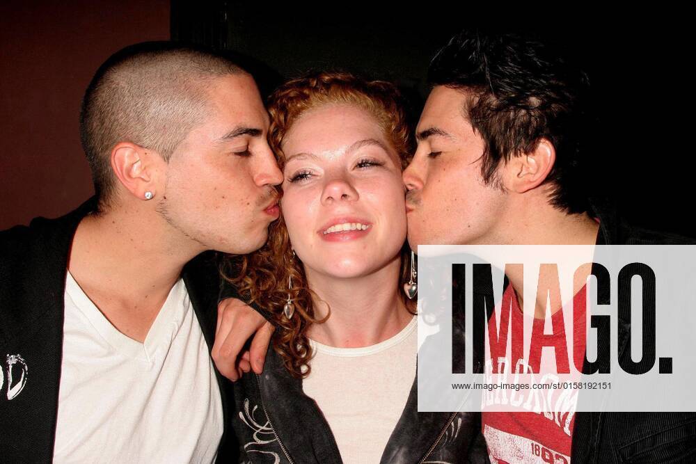 Josh Korb with Kelsey Keel and Owen Korb at the Los Angeles screening ...