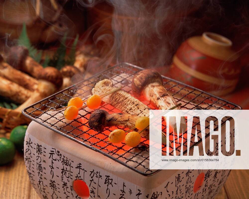 Grilled matsutake mushrooms xMixax xMIXAx