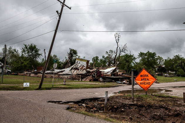 Seminole, Oklahoma, U.S.A: Severe Weather Causes Tornado Damage in ...