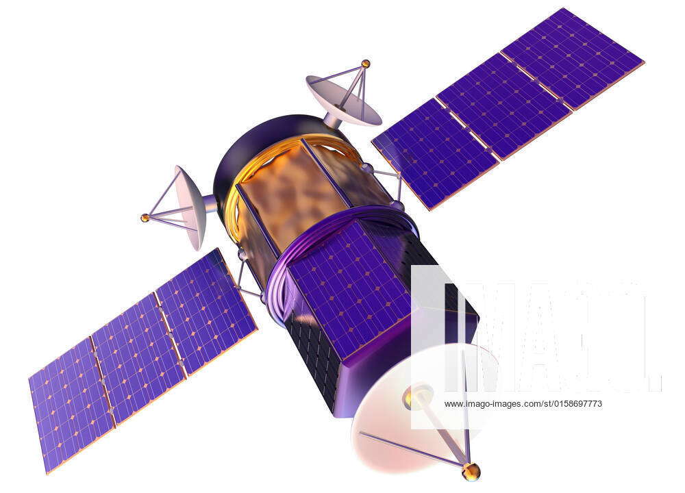 Premium Vector | Space station orbiting around earth, spaceflight,  spacecraft spaceship iss with solar panels, artificial satellite, with  rockets, stars and other elements. thin line 3d vector illustration.