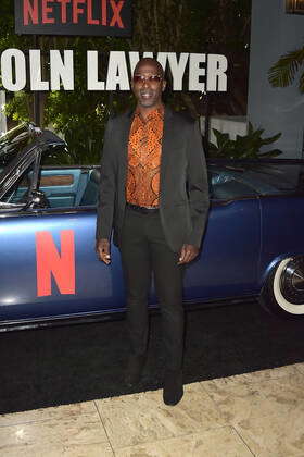 Ntare Guma Mbaho Mwine at the premiere of the Netflix TV series The ...