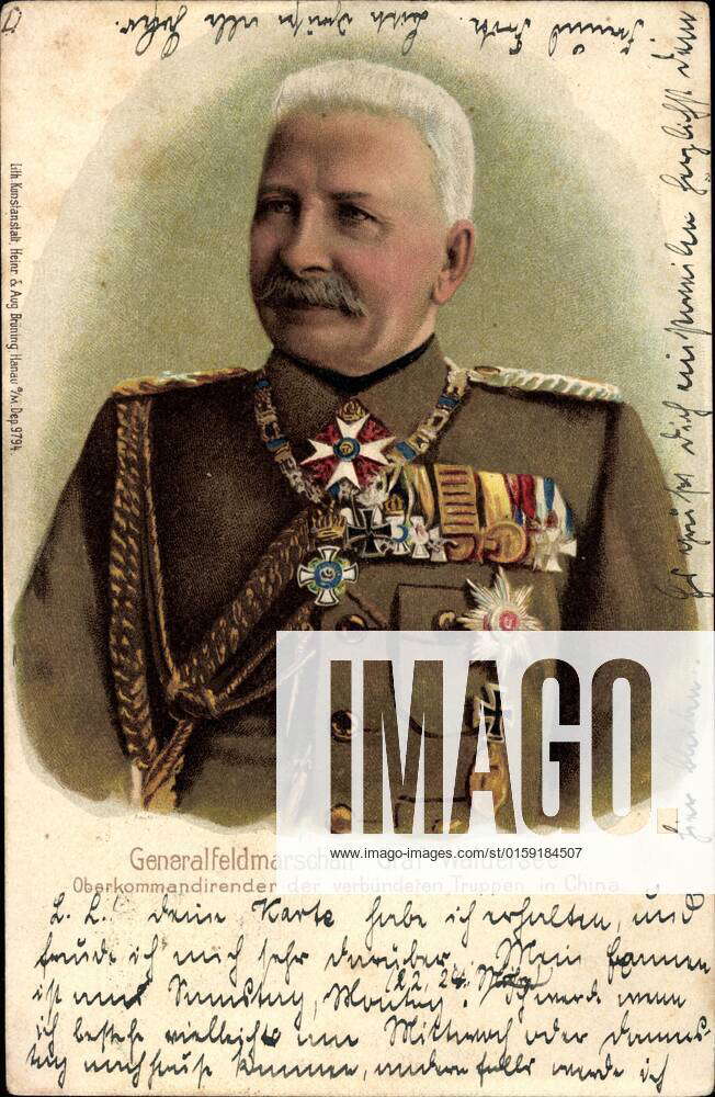 Field Marshal Count Alfred von Waldersee, Army Commander in China around