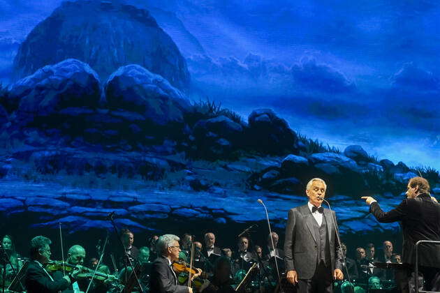 Italian opera singer Andrea Bocelli performs together with the Czech ...