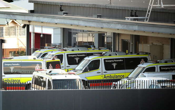 AMBULANCE RAMPING QLD, Ambulances are seen outside the Princess ...