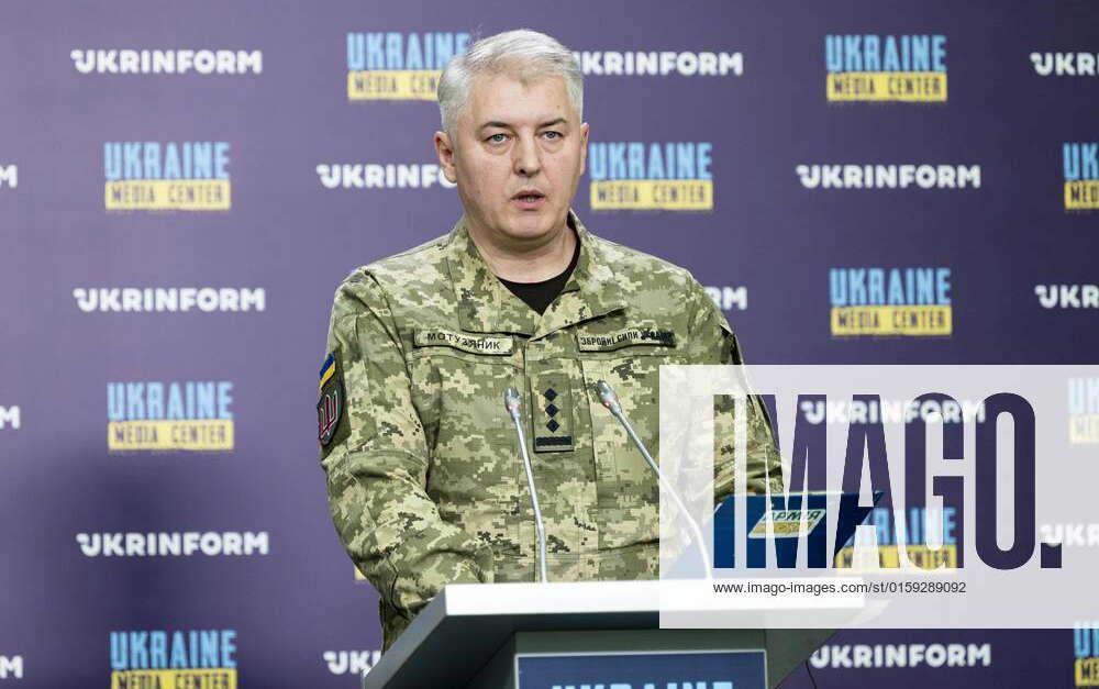 Ukraine-Konflikt, Oleksandr Motuzianyk Pressekonferenz in Kiew May 18 ...