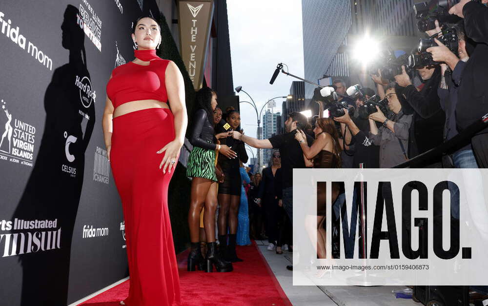 Sports Illustrated Swimsuit Issue cover girl Yumi Nu arrives on the red