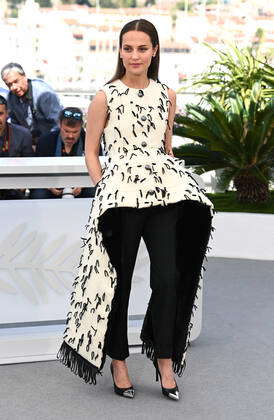 Alicia Vikander in Louis Vuitton at the 'Irma Vep' 75th Cannes Film  Festival Photocall