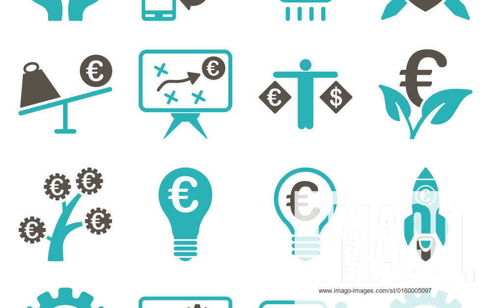 euro-banking-business-and-service-tools-icons-these-flat-bicolor-icons-use-grey-and-cyan-colors-im