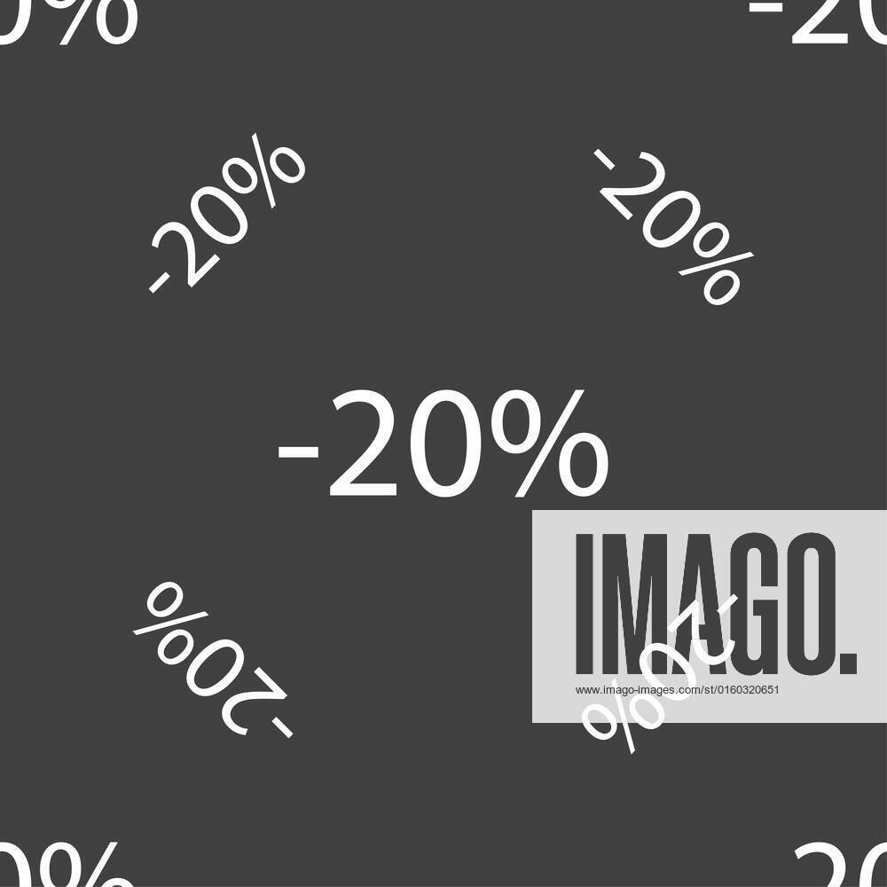 20 Percent Discount Sign Icon. Sale Symbol. Special Offer Label ...