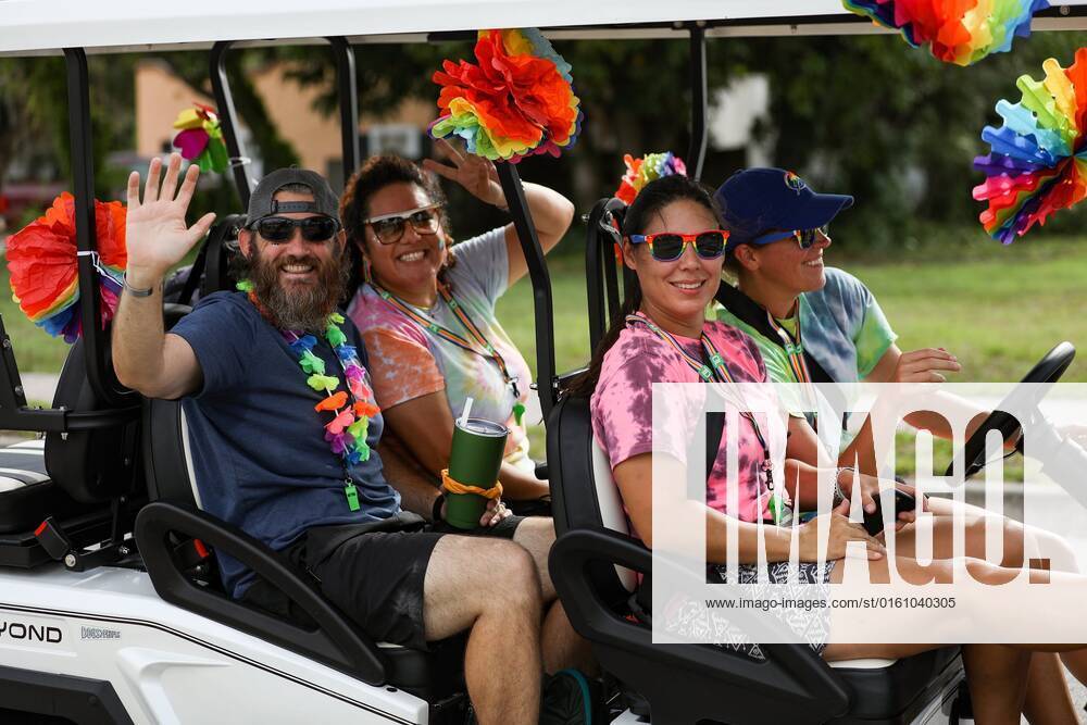 June 11, 2022, Dunedin, Florida, USA Dunedin Pride Parade participants