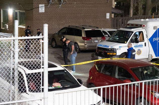 June 17, 2022, Toronto, Ontario, Canada: Police work the scene of a ...