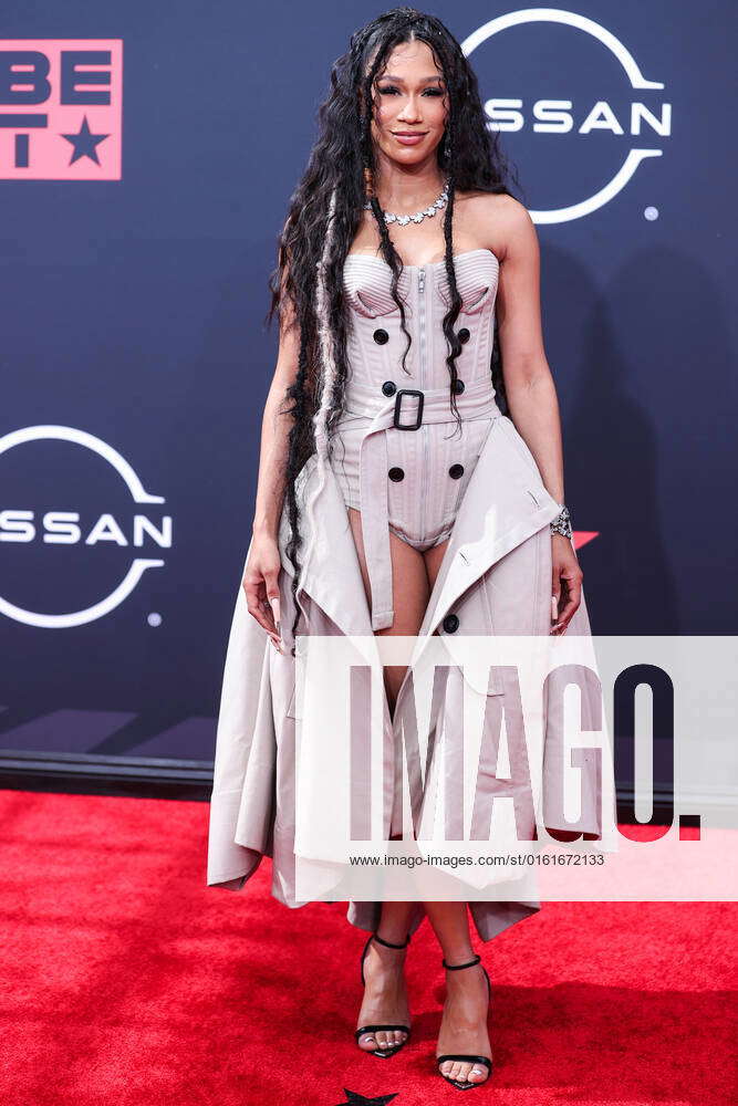 BET Awards 2022 - Arrivals American rapper BIA arrives at the BET ...